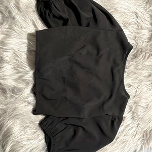 Black crop blouse.                                         Never worn, open back